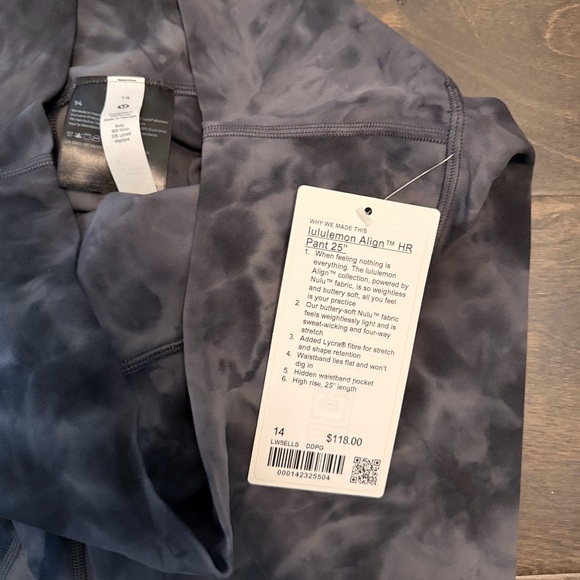 lululemon Align™ High-Rise Pant 25" Size 14 - Picture 5 of 8